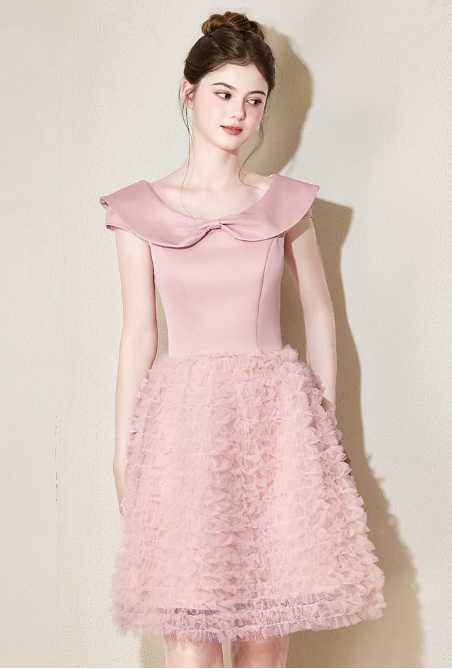 Nice Homecoming Dress Jewel Tulle Back to School Outfits Party Dress Birthday Outfits D7435