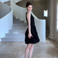 Nice Homecoming Dress Jewel Black Sequins Back to School Outfits Party Dress D7436