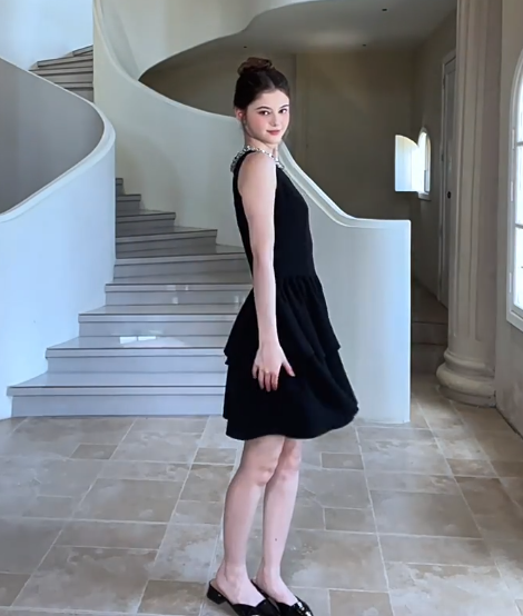 Nice Homecoming Dress Jewel Black Sequins Back to School Outfits Party Dress D7436