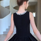 Nice Homecoming Dress Jewel Black Sequins Back to School Outfits Party Dress D7436