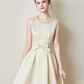 Nice Homecoming Dress Jewel Pearl Bowknot Back to School Outfits Party Dress D7437