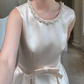 Nice Homecoming Dress Jewel Pearl Bowknot Back to School Outfits Party Dress D7437