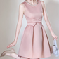 Nice Homecoming Dress Jewel Pearl Bowknot Back to School Outfits Party Dress D7437