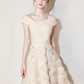 Nice Homecoming Dress Poretrait Tulle Flower Back to School Outfits Party Dress D7438