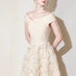 Nice Homecoming Dress Poretrait Tulle Flower Back to School Outfits Party Dress D7438