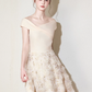Nice Homecoming Dress Poretrait Tulle Flower Back to School Outfits Party Dress D7438
