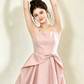 Nice Homecoming Dress Square Pleated Back to School Outfits Party Dress D7441