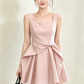 Nice Homecoming Dress Square Pleated Back to School Outfits Party Dress D7441