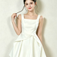Nice Homecoming Dress Square Pleated Back to School Outfits Party Dress D7441