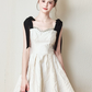 Nice Homecoming Dress Spaghetti Strap Bowknot Pleated Back to School Outfits Party Dress D7445
