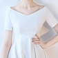 Nice Homecoming Dress Poretrait Pleated Back to School Outfits Party Dress D7447