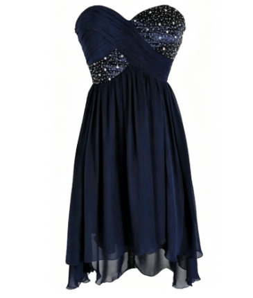 Unique Homecoming Dress Sweetheart Bead Back to School Outfits Party Dress  D7666