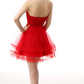 Unique Homecoming Dress Sweetheart Tulle Sequins Cascade Back to School Outfits Party Dress  D7695