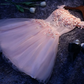 Unique Homecoming Dress Off the Shoulder Bead Rinestone Applique Tulle Back to School Outfits Party Dress  D7699