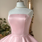 Unique Homecoming Dress Strapless Tulle Bowknot Cascade Back to School Outfits Party Dress  D7743