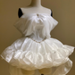 Unique Homecoming Dress Off theShoulder Organza Rinestone Hi-Lo Back to School Outfits Party Dress Wedding Dress  D7747