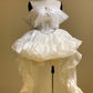 Unique Homecoming Dress Off theShoulder Organza Rinestone Hi-Lo Back to School Outfits Party Dress Wedding Dress  D7747