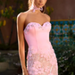 Unique Homecoming Dress Sweetheart Rinestone Flower Soutache Beading Tulle Back to School Outfits Party Dress D7801