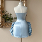 Stunning Homecoming Dress Sweetheart Pleated Back to School Outfits Party Dress D7917