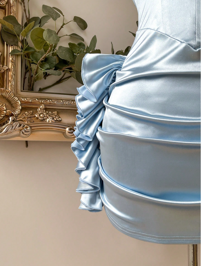 Stunning Homecoming Dress Sweetheart Pleated Back to School Outfits Party Dress D7917