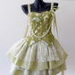 New Fashion Green Appliqued A-line Tiered Party Dresses Homecoming Dresses, D1353