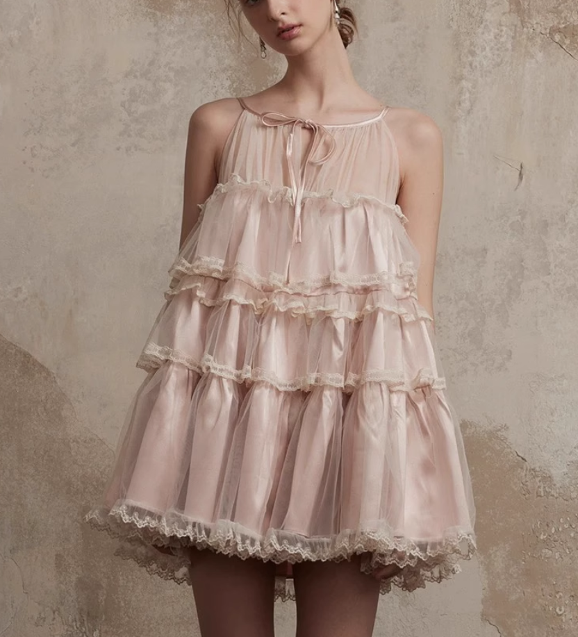 New Fashion Champagne A-line Tulle Short Party Dress Homecoming Dresses D1450
