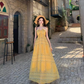 Vintage Yellow Bohemian Style Design Elegant Beach Holiday A-Line Sleeveless Halter Dress Summer Dress Party Dress D1727