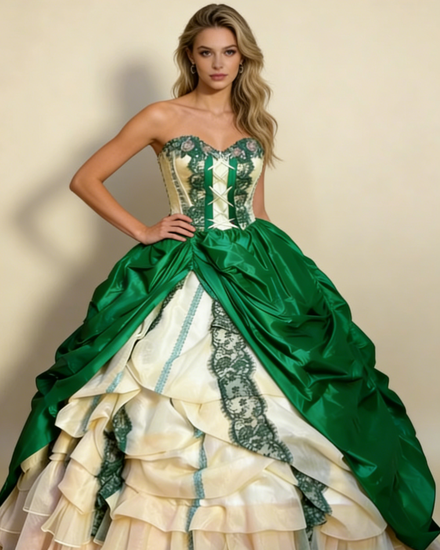 Retro Teal Sweetheart A-Line Satin Quinceanera Dress Birthday Ball Gown, D839