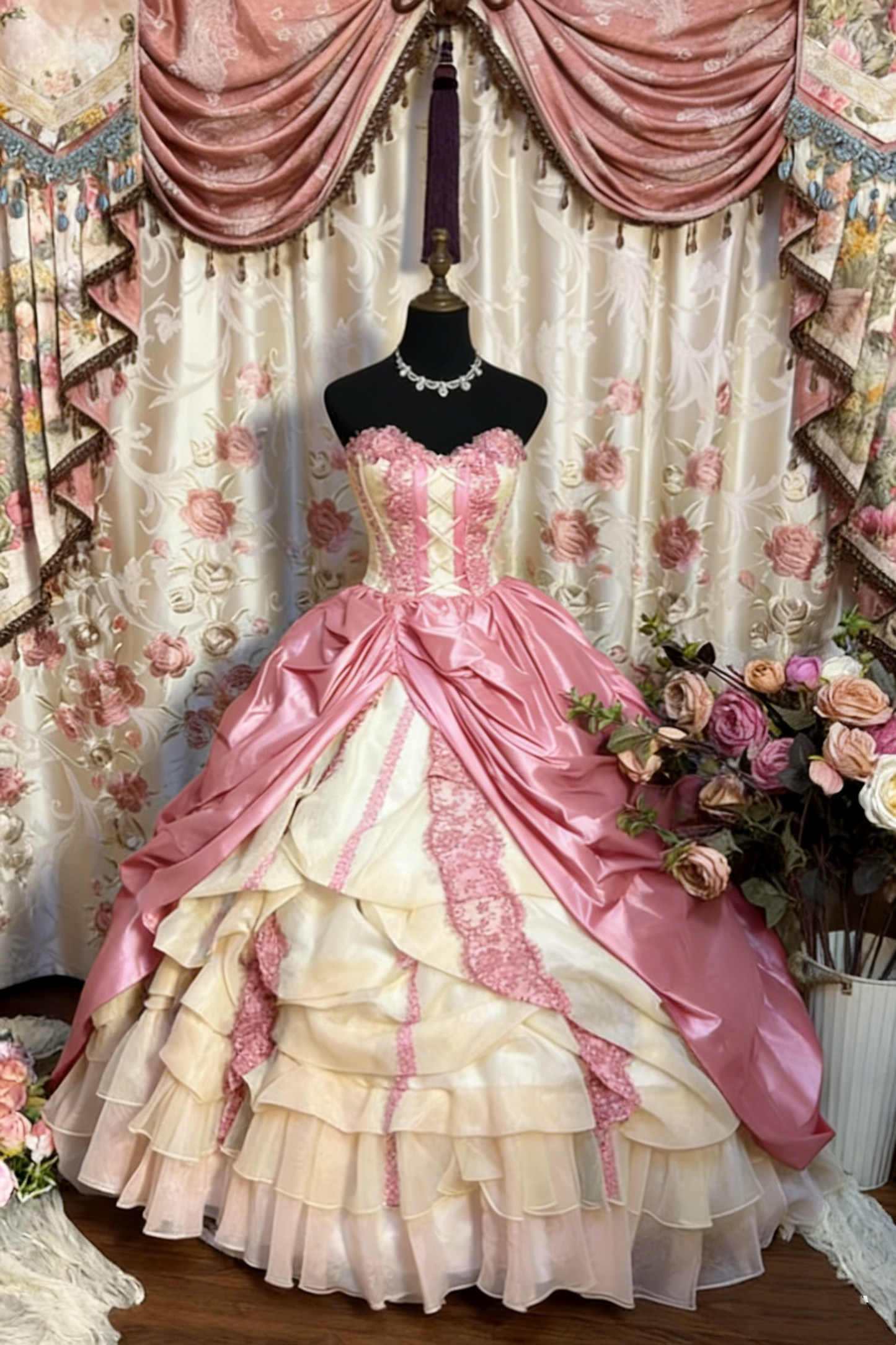 Retro Teal Sweetheart A-Line Satin Quinceanera Dress Birthday Ball Gown, D839