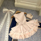 Sweet Homecoming Dress Square Lace Cascade Dress Back to School Outfits Party Dress  D6384
