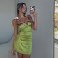 Beautiful Homecoming Dress V Neck Applique Hugging Back to School Outfits Party Dress D7130