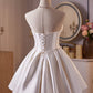 Unique Homecoming Dress Strapless Bowknot Applique Back to School Outfits Party Dress D7755