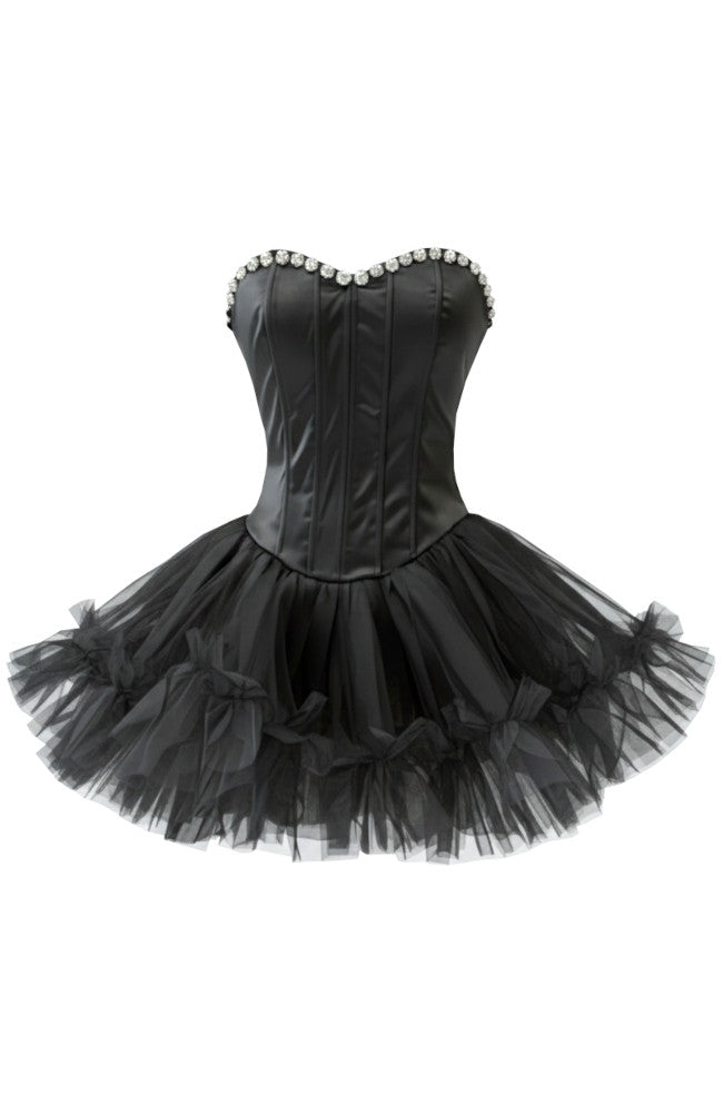 Unique Homecoming Dress Sweetheart Tulle Rinestone Pearl Back to School Outfits Party Dress D7829