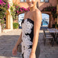 Stunning Homecoming Dress Strapless Lace Bead Sequins Flower Back to School Outfits Party Dress D7908