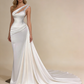 Vintage Spaghetti Strap Mermaid Wedding Dress Prom Dress ,MD6636