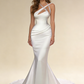 Vintage Spaghetti Strap Mermaid Wedding Dress Prom Dress ,MD6636