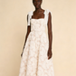 White Straps A-Line Long Party Dress Lovely Birthday Outfits, D189