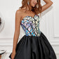 Fashionable Homecoming Dress Sweetheart Pleated Back to School Outfits Party Dress D7853