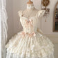 Vintage Beige Sweetheart Bow Lace-up Design A-line Tulle Tiered Party Dress Homecoming Dress D1518