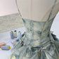 Stunning Homecoming Dress Spaghetti Strap Pleated Bowknot Applique A-Line Back to School Outfits Party Dress D7919