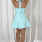 Beautiful Homecoming Dress Halter A Line Back to School Outfits Party Dress D7289