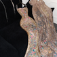Gorgeous Shiny Beaded Exquisite Embroidery Mermaid Long Evening Dress Prom Dresses D1667
