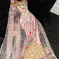 Chic Spaghetti Strap Pleated Embroidery Tulle Stole Long Party Dress Prom Gown Evening Dress D7405