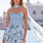 Unique Homecoming Dress Sweetheart Soutache Flower Beading Cascade Back to School Outfits Party Dress D7798