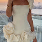Beauty Homecoming Dress One Shoulder Cascade Back to School Outfits Party Dress D7109