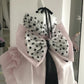 Unique Homecoming Dress Off the Shoulder Tulle Hi-Lo Cascade Bowknot Back to School Outfits Party Dress  D7720