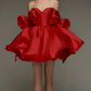 Beautiful Homecoming Dress Sweetheart Bowknot Pleated Back to School Outfits Party Dress D7170