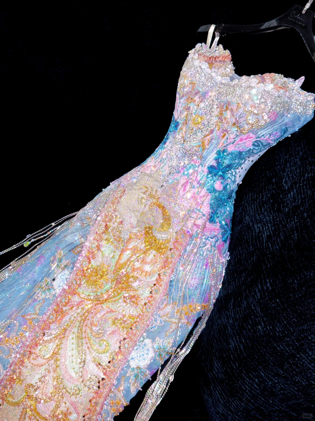 Gorgeous Sparkling Sweetheart Beaded Sequined Embroidery Design Elegant Mermaid Prom Dress Evening Dress D1697