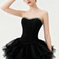 Charming Homecoming Dress Sweetheart Tulle Rinestone Back to School Outfits Party Dress  D7329