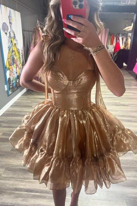 Stunning Homecoming Dress Sweetheart Tulle Back to School Outfits Party Dress D6809